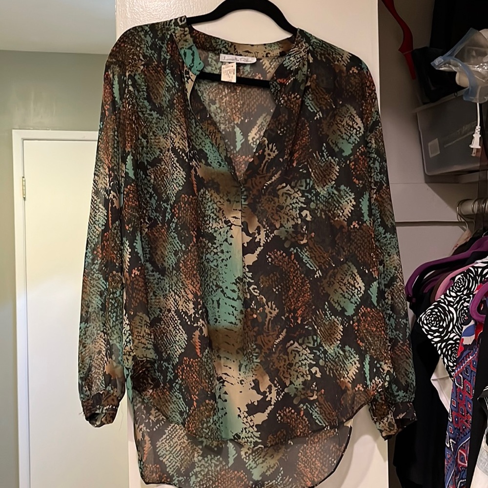 Sheer Tunic style blouse